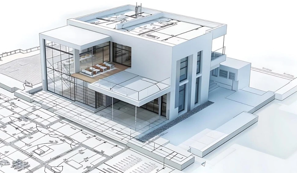 BIM Architektur 2D zu 3D