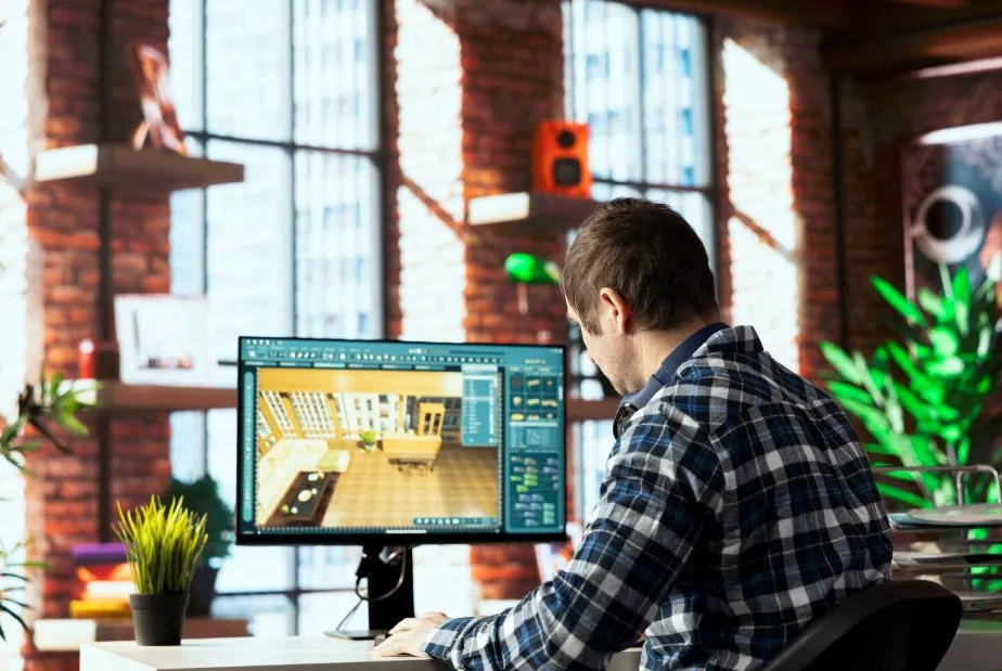 Vorher-Nachher Vergleich zeigt Verbesserung durch professionelle 3D Rendering Techniken