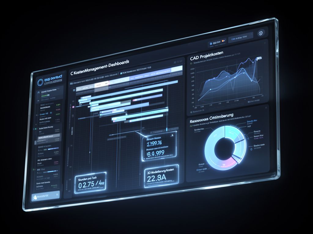 Ein analytisches Dashboard zur Visualisierung und Kontrolle von CAD Projektkosten