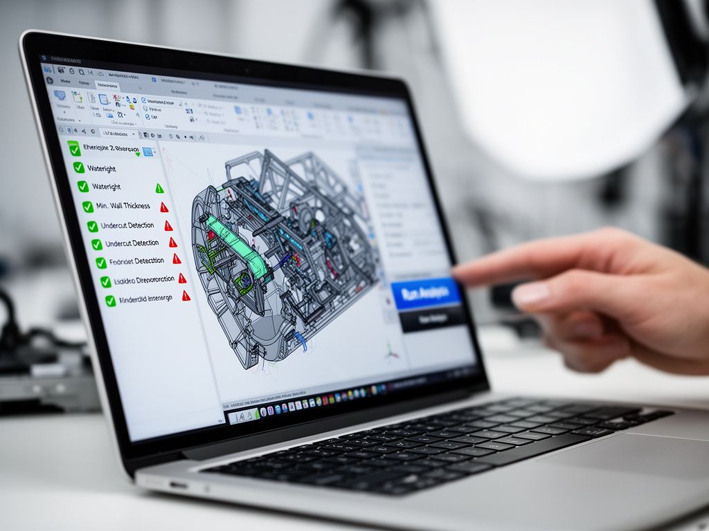 Automatisierte CAD Modell Validierung durch Spezialsoftware mit Fehlerreport