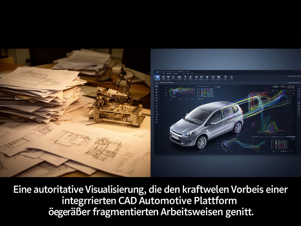 Vergleich traditioneller vs. integrierter CAD Automotive Entwicklungsprozess Digital Thread