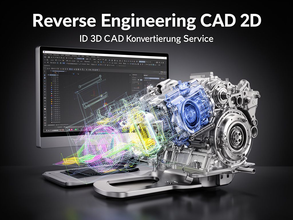 2D in 3D CAD Konvertierung Service Reverse Engineering CAD