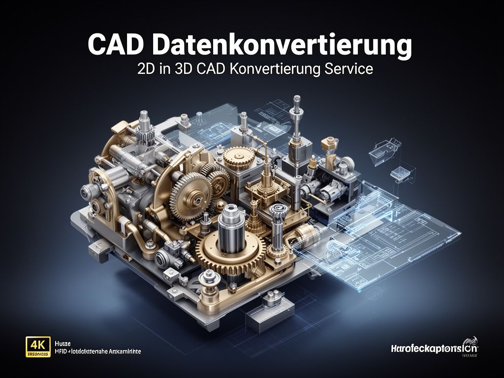 2D in 3D CAD Konvertierung Service CAD Datenkonvertierung
