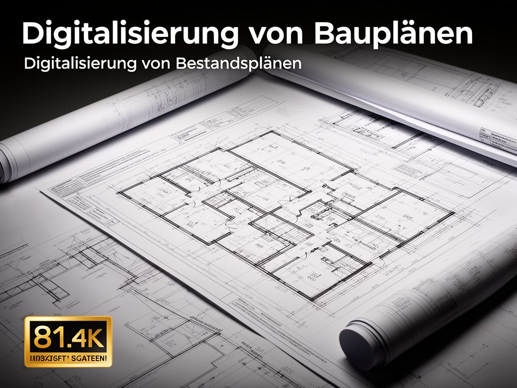 Digitalisierung von Bestandsplänen Digitalisierung von Bauplänen