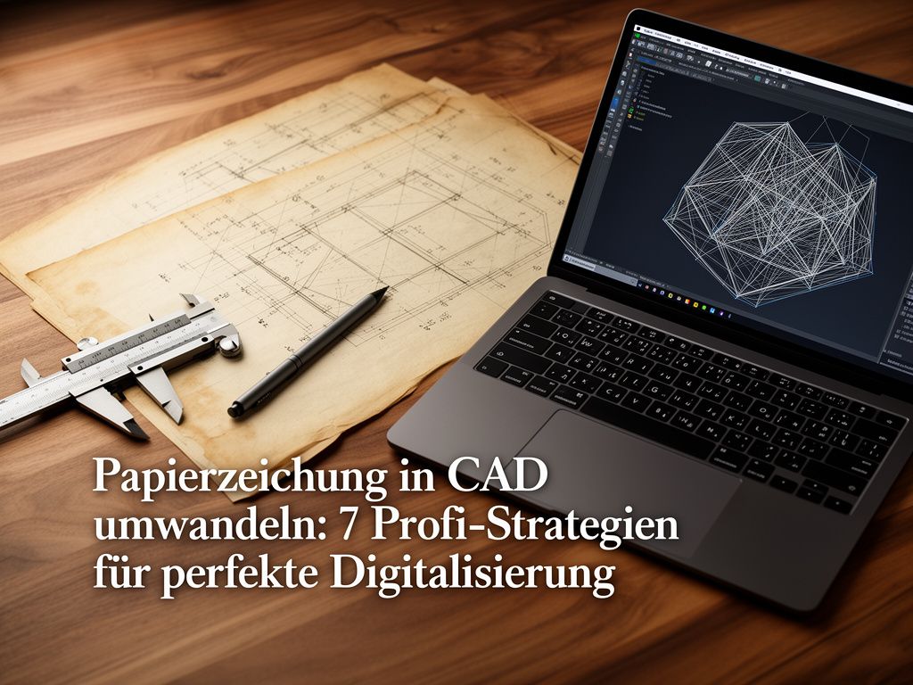 Papierzeichnung in CAD umwandeln – Digitale Transformation von analogen Plänen in CAD-Dateien.