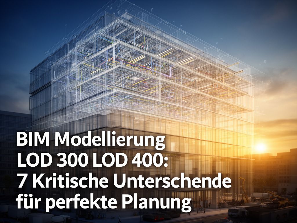 BIM Modellierung LOD 300 LOD 400 Unterschiede in der Bauplanung moderner Architektur