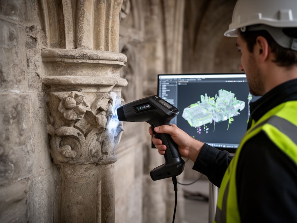 3D-Laserscanning Deutschland im Einsatz – Bestandsaufnahme historisches Gebäude für Punktwolke BIM Modellierung
